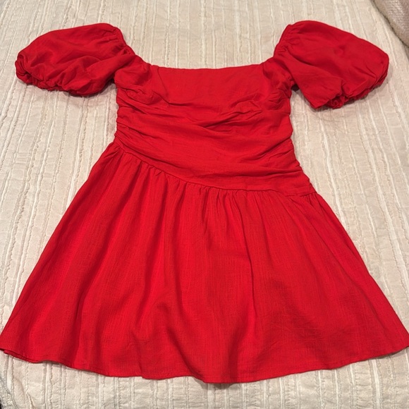 NWT Hello Molly Vibrant Red Mini Dress Pretty Pals - size US 6‎ / medium - Picture 13 of 16